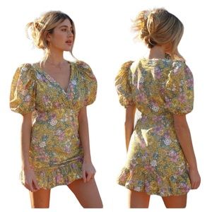 Anthropologie Rahi Petra Floral Cotton Mini Dress